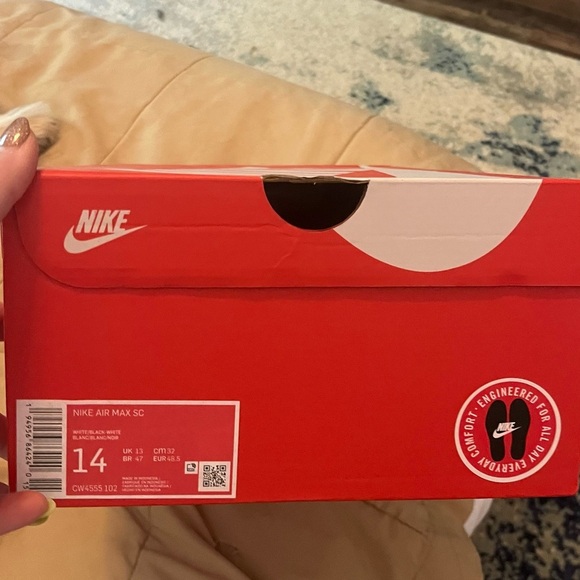 👟NIB! Nike Air Max SC Size 14 White with Black Accents👟 - Picture 8 of 12